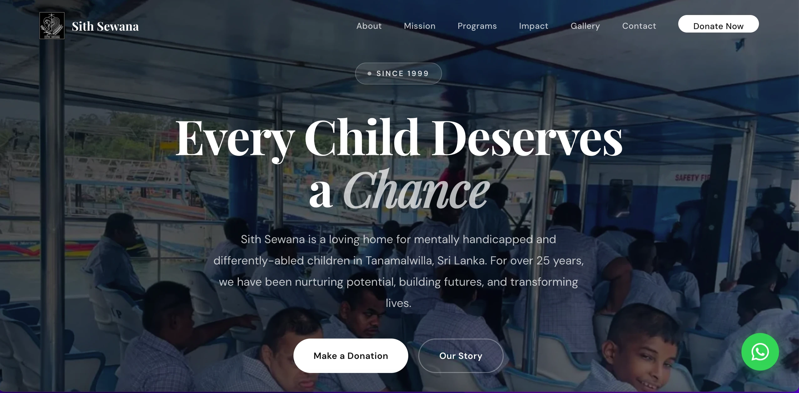 Sith Sewana charity website Sri Lanka